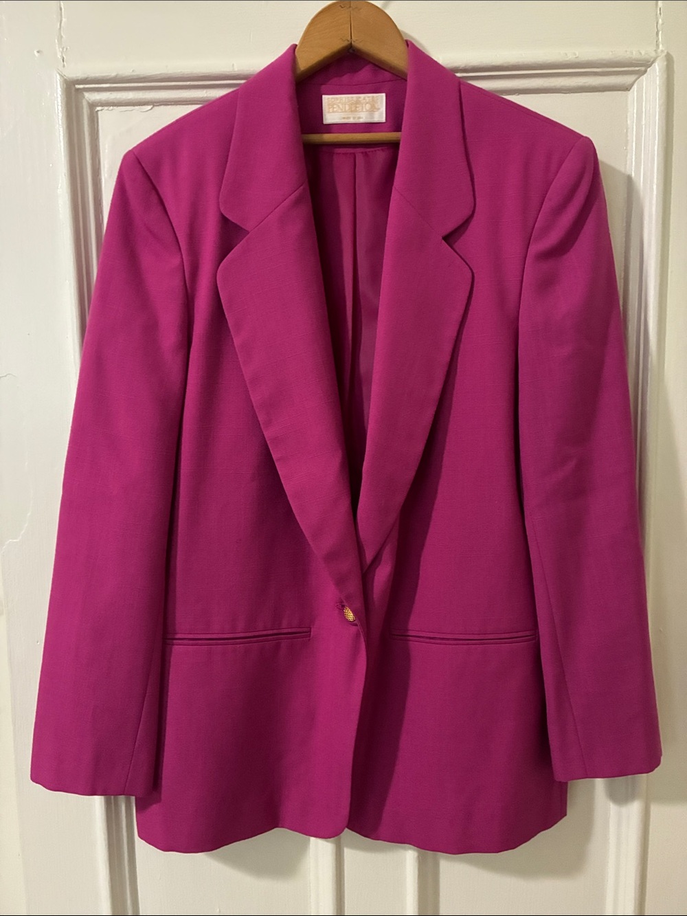 Sophisticates by Pendleton Fuchsia Blazer Jacket Size 10